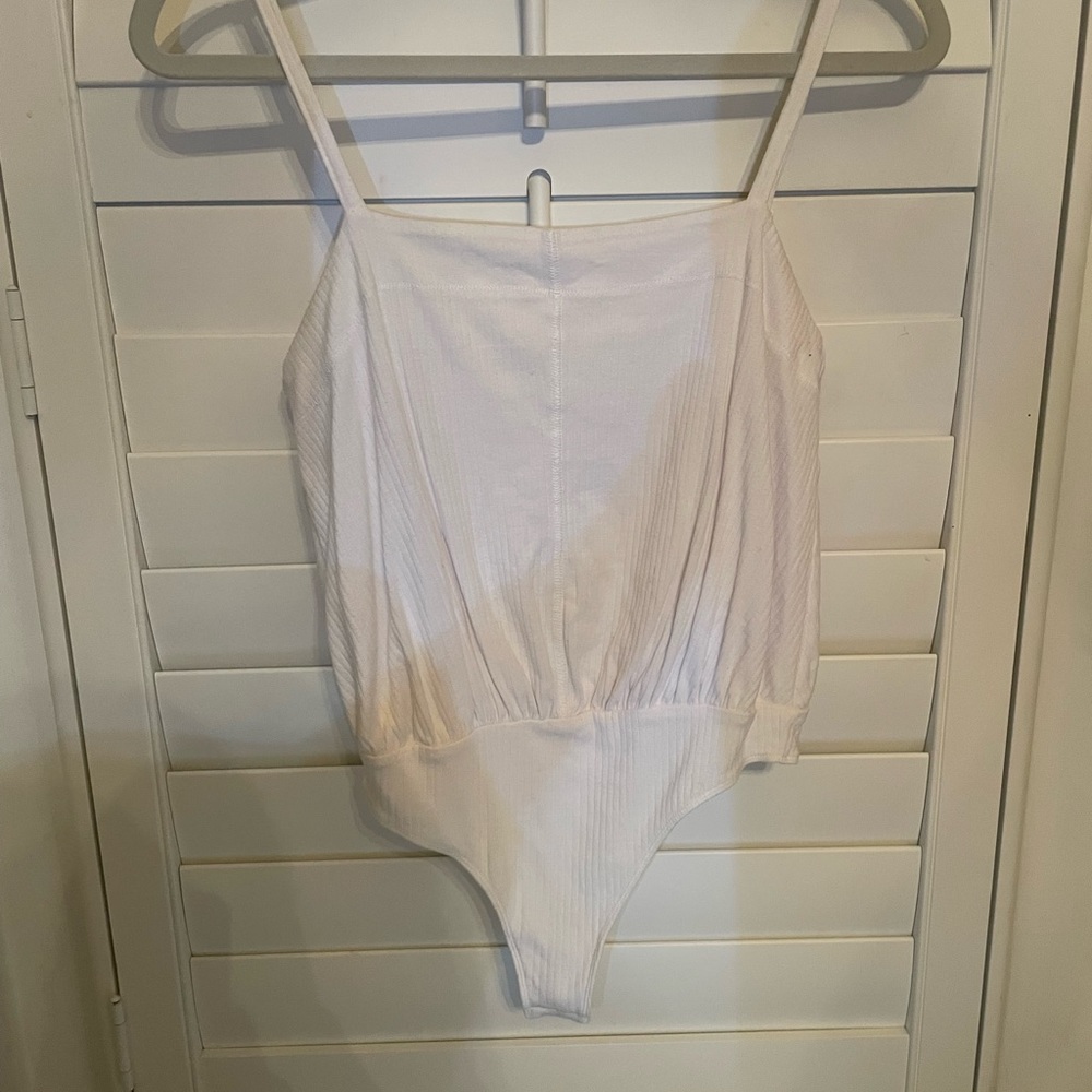 Free People White Bodysuit